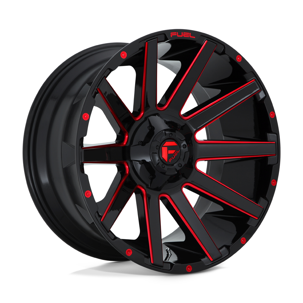 Fuel 1PC D643 CONTRA GLOSS BLACK RED TINTED CLEAR