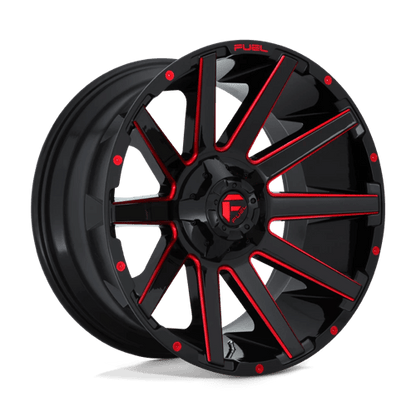 Fuel 1PC D643 CONTRA GLOSS BLACK RED TINTED CLEAR