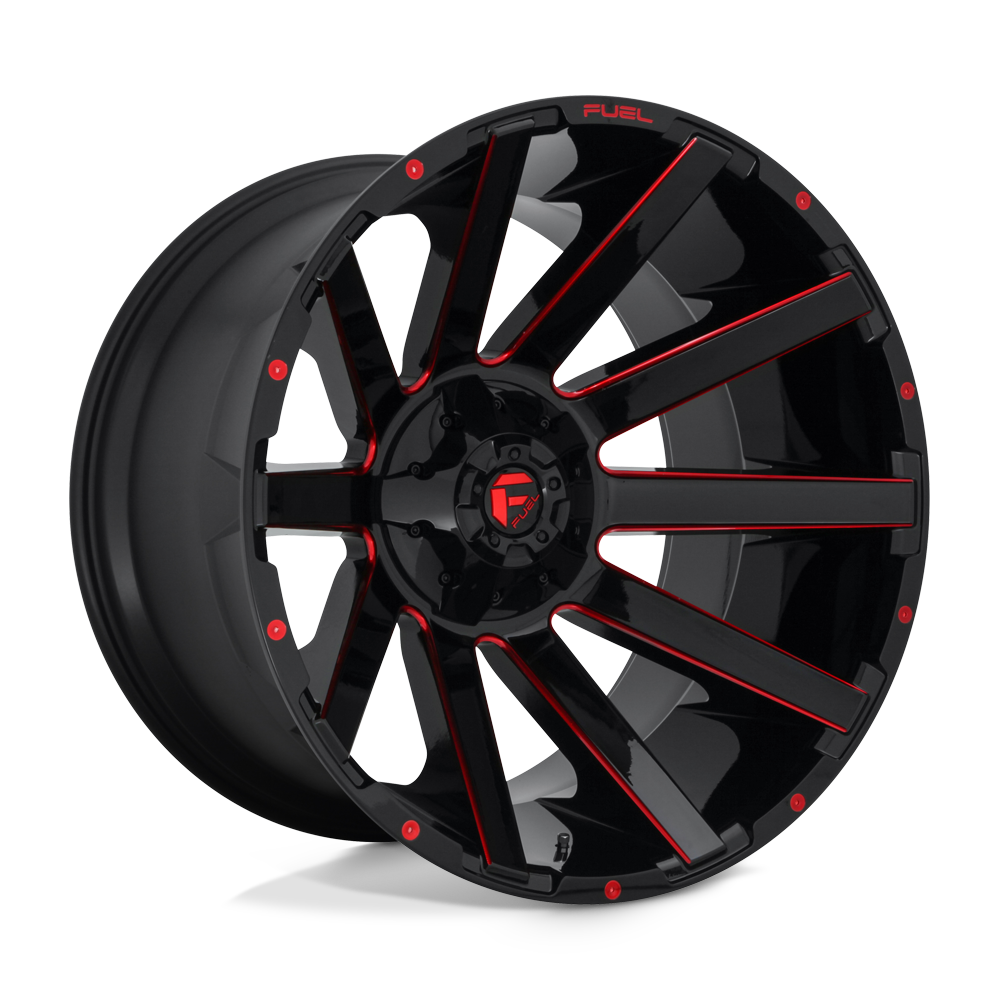 Fuel 1PC D643 CONTRA GLOSS BLACK RED TINTED CLEAR