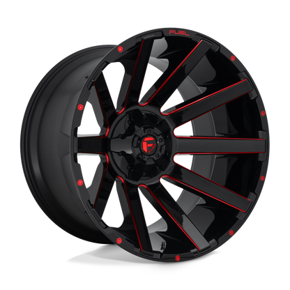 Fuel 1PC D643 CONTRA GLOSS BLACK RED TINTED CLEAR