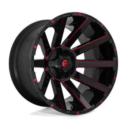 Fuel 1PC D643 CONTRA GLOSS BLACK RED TINTED CLEAR