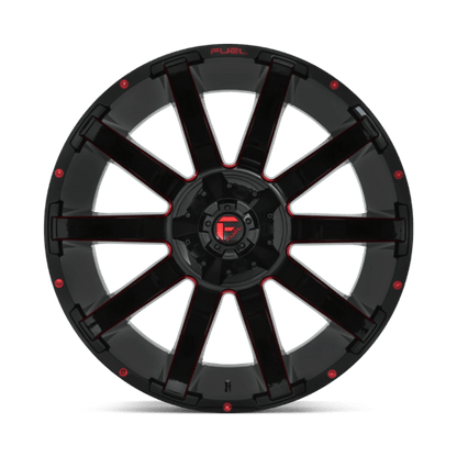 Fuel 1PC D643 CONTRA GLOSS BLACK RED TINTED CLEAR