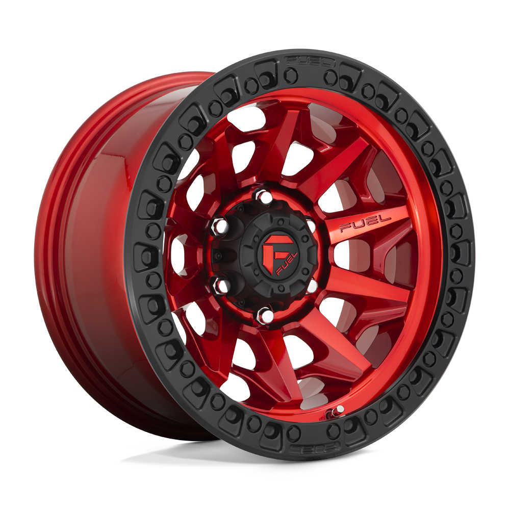 Fuel 1PC D695 COVERT CANDY RED BLACK BEAD RING