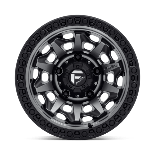 Fuel 1PC D716 COVERT MATTE GUN METAL BLACK BEAD RING