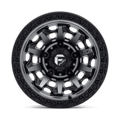 Fuel 1PC D716 COVERT MATTE GUN METAL BLACK BEAD RING