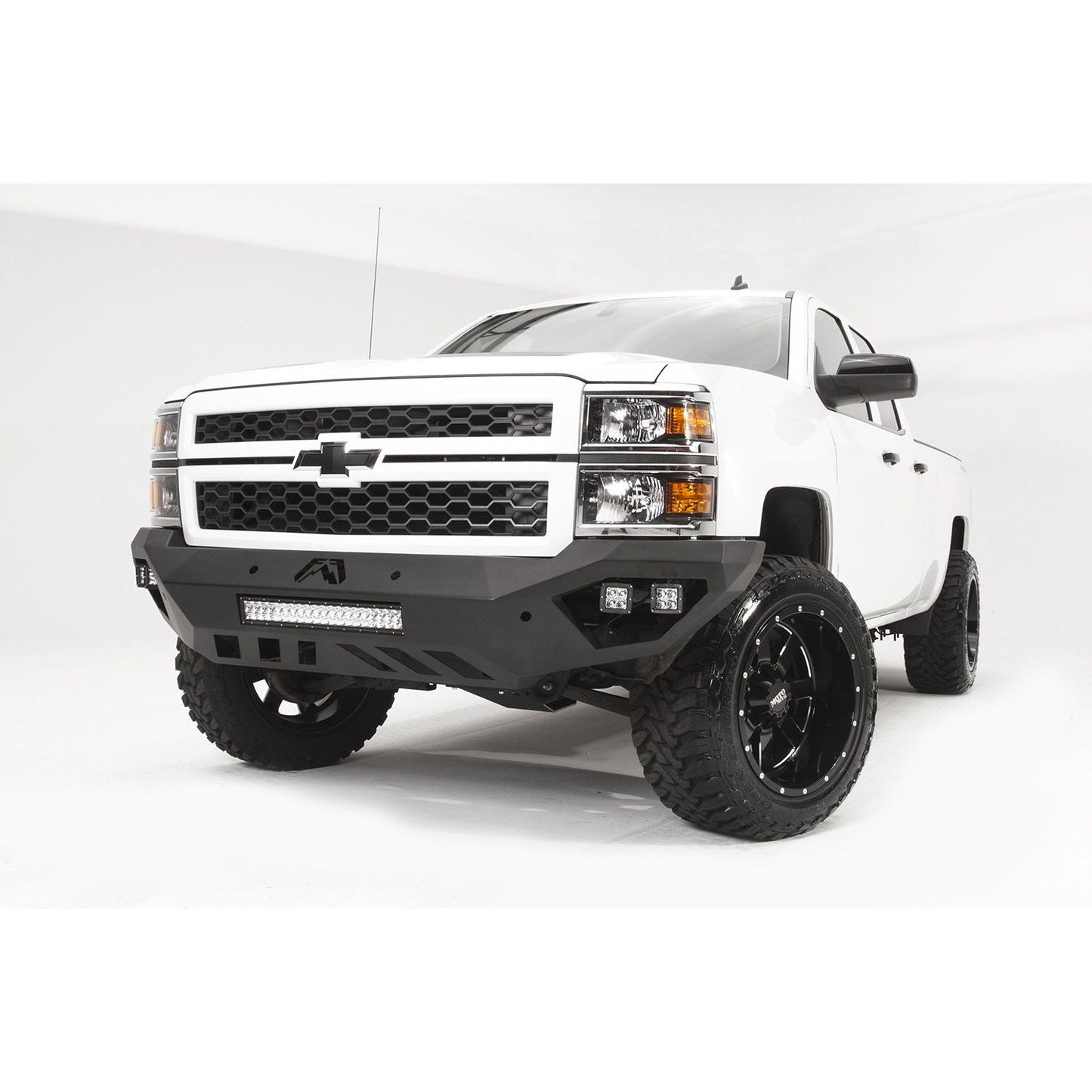 Fab Fours Vengeance Front Bumper 2 Stage Black Powder Coated No Guard l CS14-D3051-1