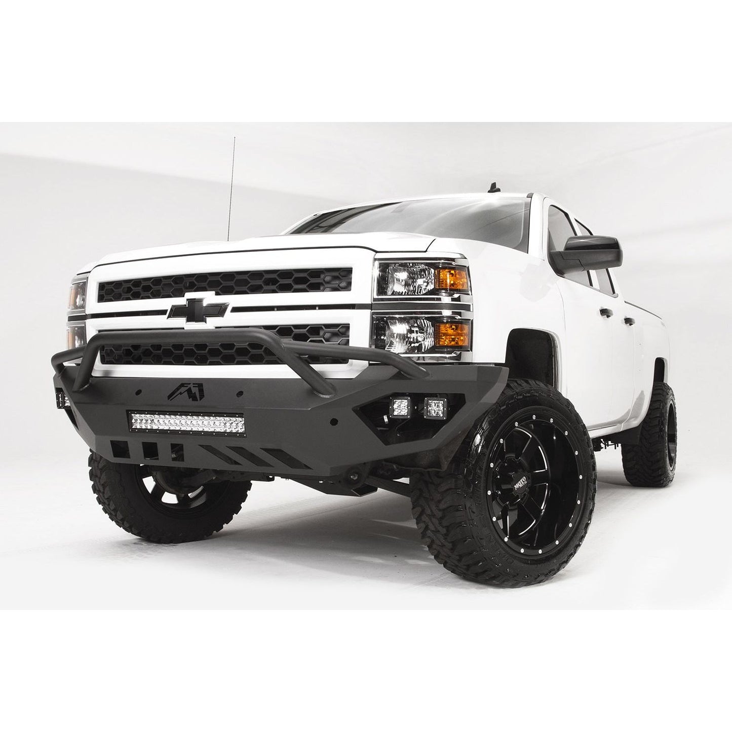 Fab Fours Vengeance Front Bumper 2 Stage Black Powder Coated Pre-Runner l CS14-D3052-1