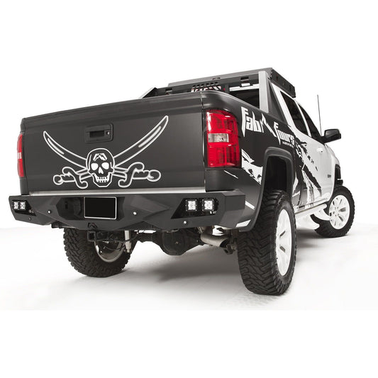Fab Fours Vengeance Rear Bumper 2 Stage Black Powder Coated l CS14-E3151-1