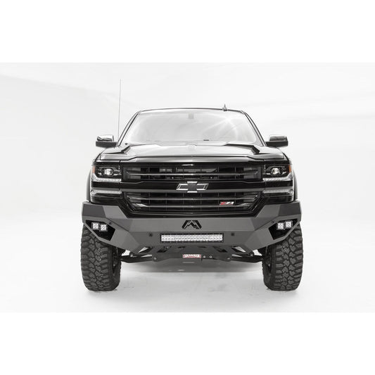 Fab Fours Vengeance Front Bumper 2 Stage Black Powder Coated No Guard l CS16-D3851-1