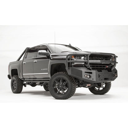 Fab Fours Premium Winch Front Bumper 2 Stage Black Powder Coated w/Full Guard w/Sensors l CS16-F3850-1