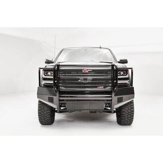 Fab Fours Black Steel Front Bumper 2 Stage Black Powder Coated w/Full Guard l CS16-K3860-1