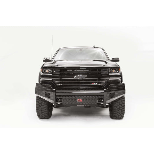 Fab Fours Black Steel Front Bumper 2 Stage Black Powder Coated w/No Guard l CS16-K3861-1