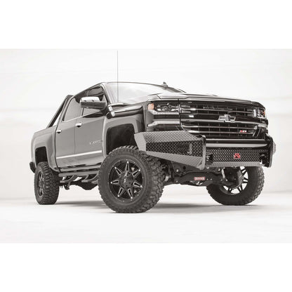 Fab Fours Black Steel Front Bumper 2 Stage Black Powder Coated w/No Guard l CS16-K3861-1