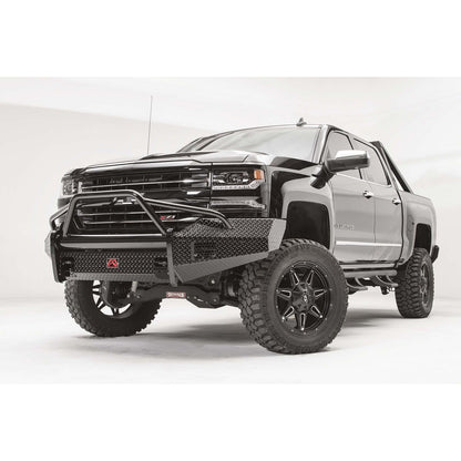 Fab Fours Black Steel Front Bumper 2 Stage Black Powder Coated w/Pre-Runner Guard l CS16-K3862-1