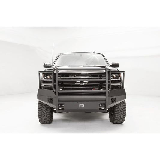 Fab Fours Elite Front Bumper 2 Stage Black Powder Coated w/Full Guard l CS16-R3860-1