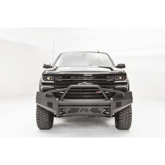Fab Fours Elite Front Bumper 2 Stage Black Powder Coated w/Pre-Runner Guard l CS16-R3862-1