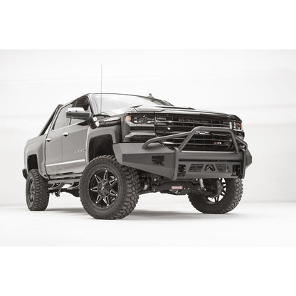 Fab Fours Elite Front Bumper 2 Stage Black Powder Coated w/Pre-Runner Guard l CS16-R3862-1