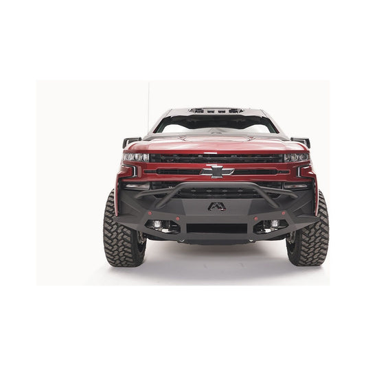Fab Fours Vengeance Front Bumper 2 Stage Black Powder Coated Sensor Bumper Pre-Runner Guard l CS19-D4052-1