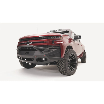 Fab Fours Vengeance Front Bumper 2 Stage Black Powder Coated Sensor Bumper Pre-Runner Guard l CS19-D4052-1