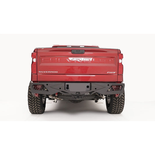 Fab Fours Vengeance Rear Bumper 2 Stage Black Powder Coated w/Sensors l CS19-E4051-1