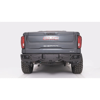Fab Fours Vengeance Rear Bumper 2 Stage Black Powder Coated w/Sensors l CS19-E4051-1
