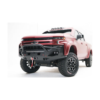 Fab Fours Matrix Front Bumper 2 Stage Black Powder Coat 7/8 in. D-Ring Mounts Pre-Runner Guard l CS19-X4052-1
