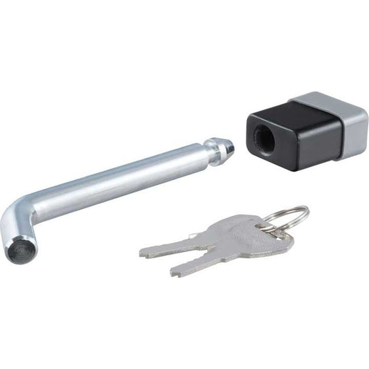 Curt Manufacturing 5/8" Hitch Lock (2", 2-1/2" or 3" Receiver, Deadbolt, Chrome) - 23021