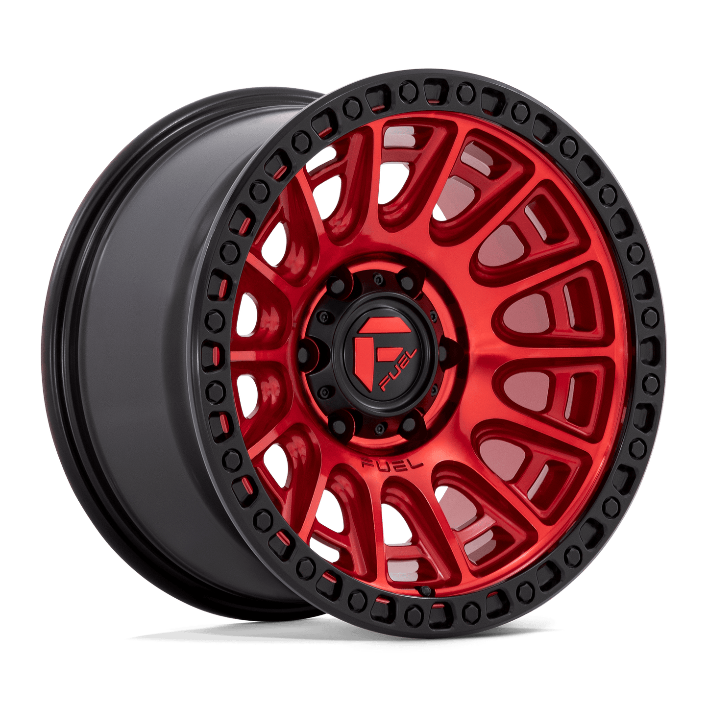 Fuel 1PC D834 CYCLE CANDY RED WITH BLACK RING