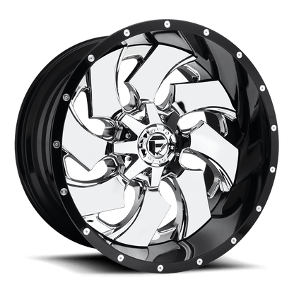 Fuel 2PC D240 CLEAVER CHROME PLATED GLOSS BLACK LIP