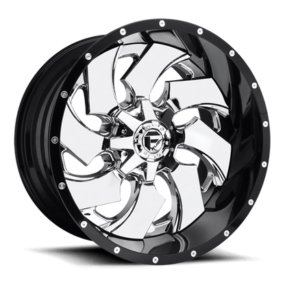Fuel 2PC D240 CLEAVER CHROME PLATED GLOSS BLACK LIP