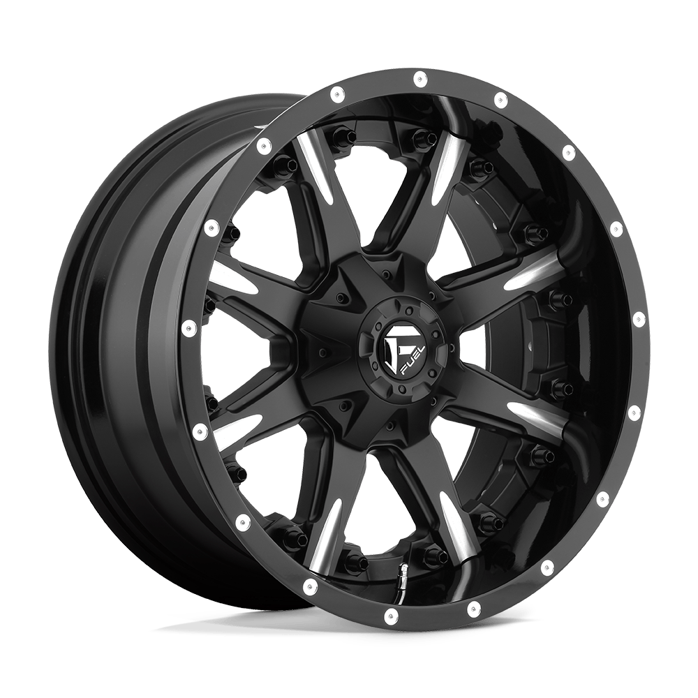 Fuel 2PC D251 NUTZ MATTE BLACK MILLED