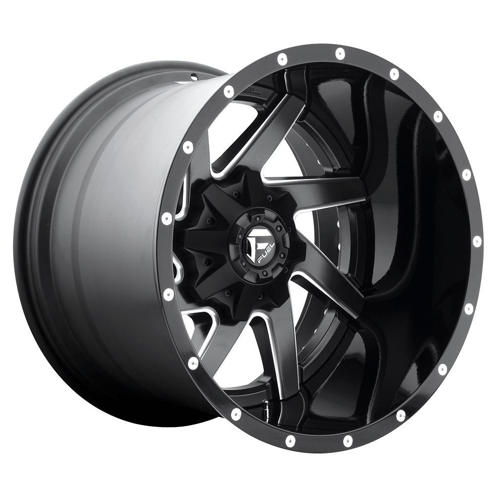 Fuel 2PC D265 RENEGADE MATTE BLACK MILLED