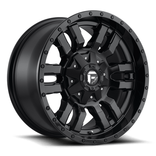 Fuel 1PC D596 SLEDGE MATTE BLACK GLOSS BLACK LIP