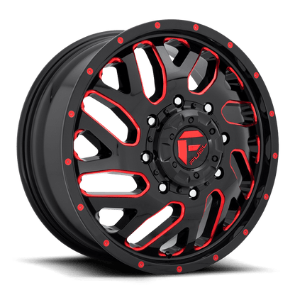 Fuel 1PC D656 TRITON GLOSS BLACK RED TINTED CLEAR