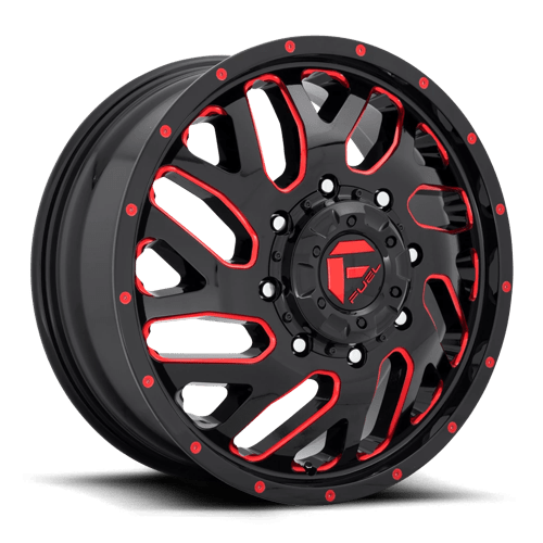 FUEL D581 TRITON DUALLY Gloss Black Red Tinted Clear