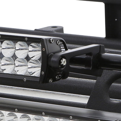 Smittybilt Defender Rack LED Light Bar Mount Kit Incl. Two 4.5 ft. x 1 in. Crossbars 4 Light Tabs Slide Brackets Hardware I D8045