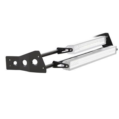 Smittybilt Defender Series LED Light Bar Brackets Dual Level LED Light Bar Mounting System 4 CNC Machined Light Tabs For Use w/4 ft. Defender Rack I D8084