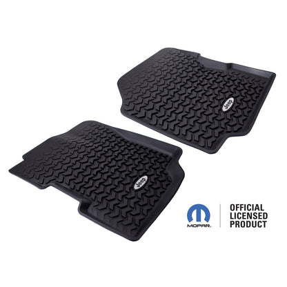 RUGGED RIDGE | DMC-12920.22 | 76-86 Cj7/87-95 Wrangler (Yj) Front Pair All Terrain Floor Liner, Mopar Licensed