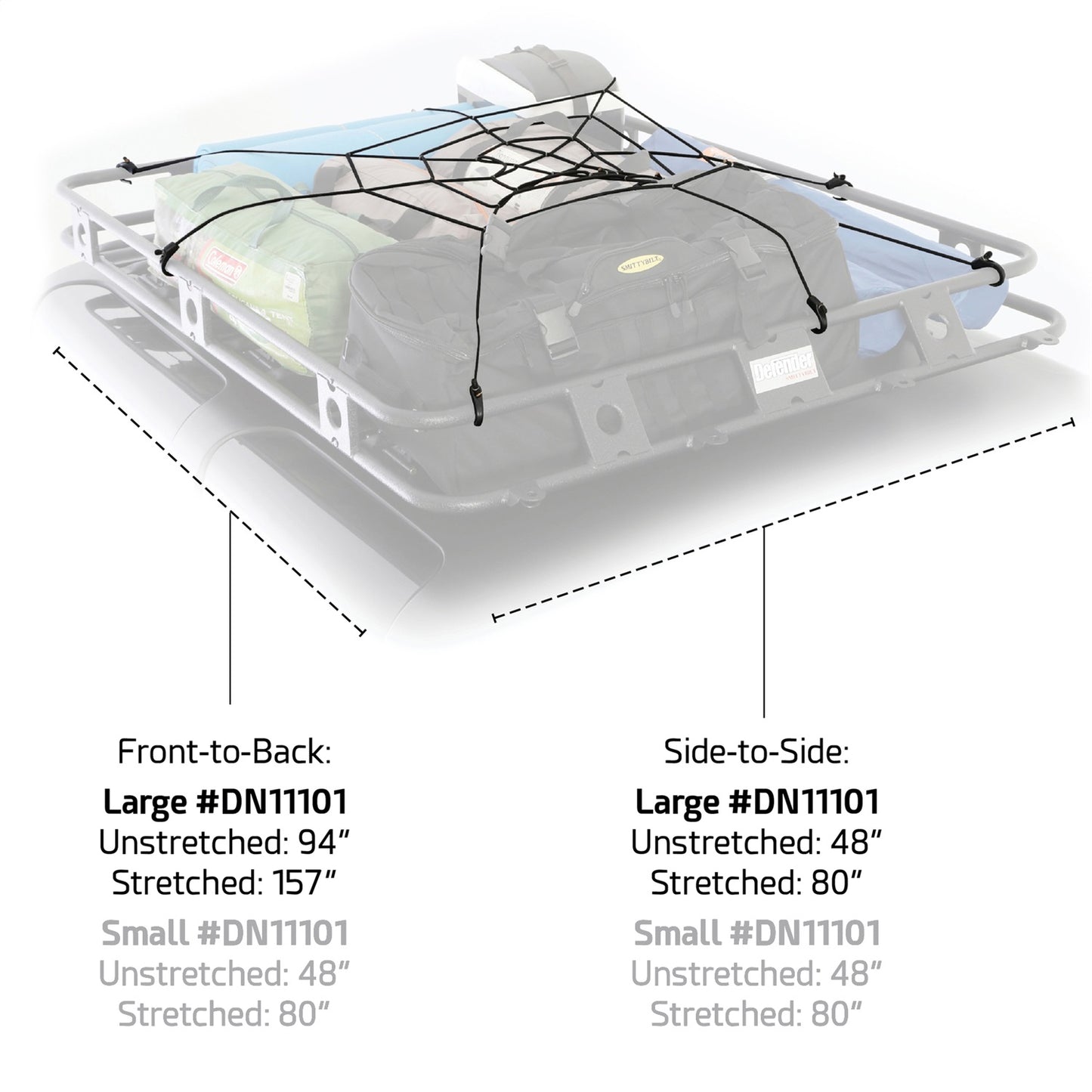 Smittybilt Roof Rack Cargo Net Large I DN11101