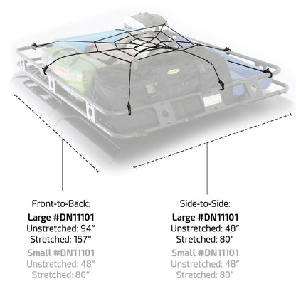 Smittybilt Roof Rack Cargo Net Large I DN11101