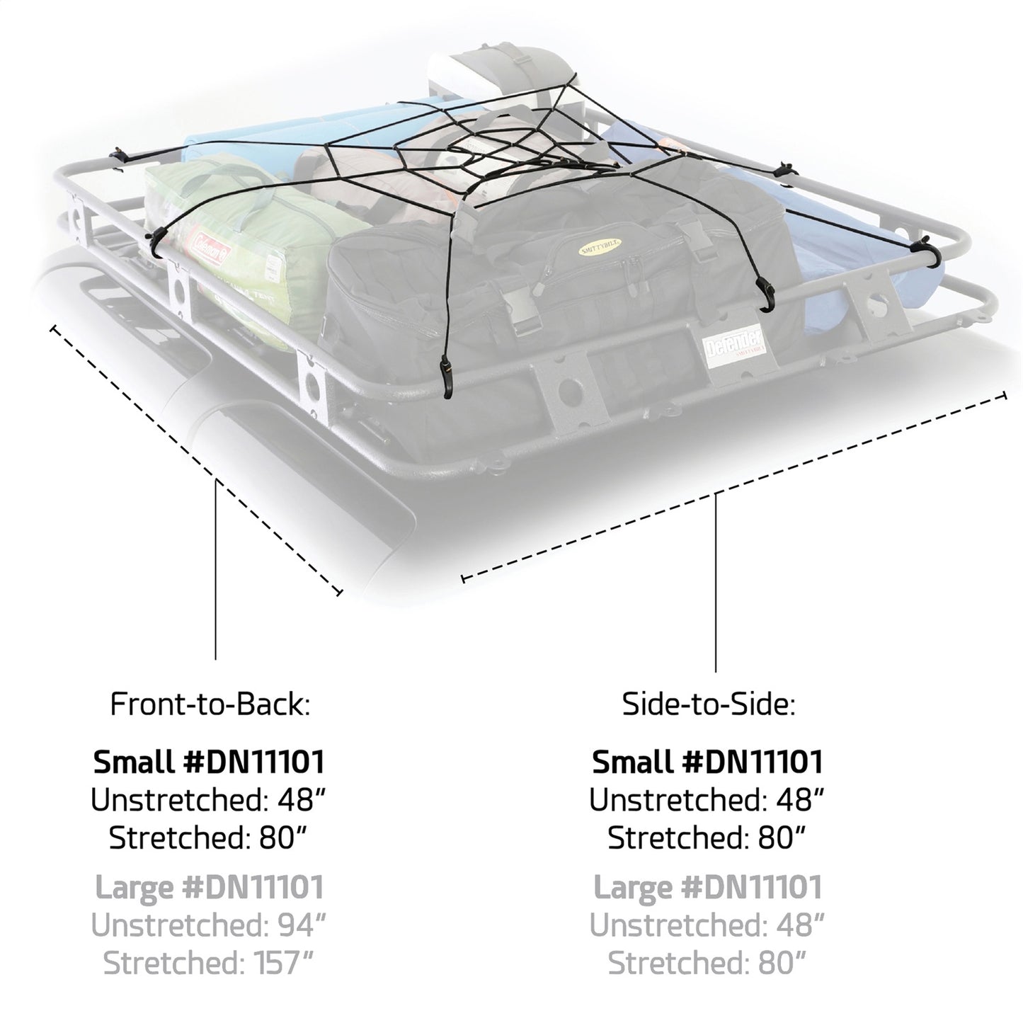 Smittybilt Roof Rack Cargo Net Small I DN11201