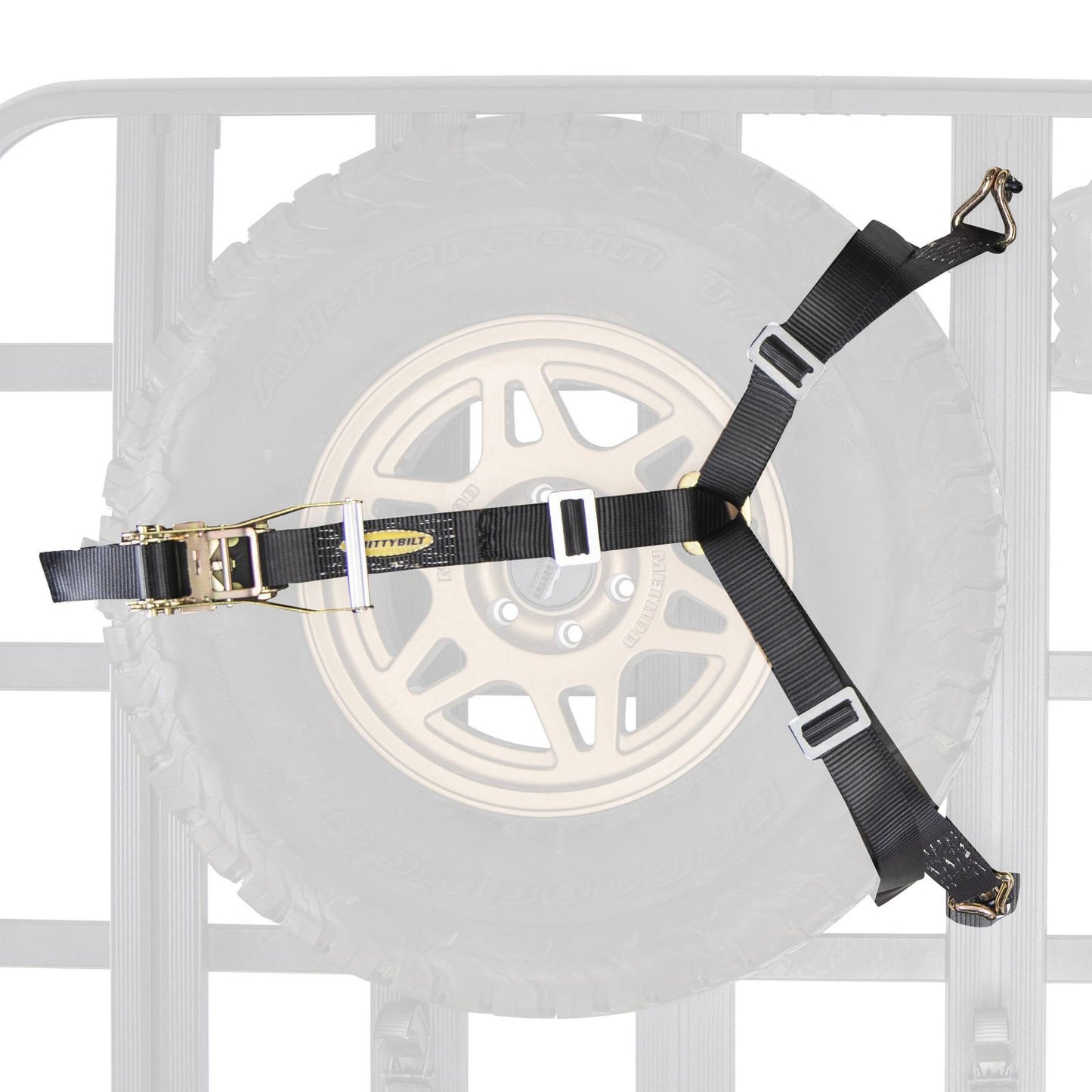 SMITTYBILT | Defender Platform 3 Way Tire Strap Smittybilt |DP802