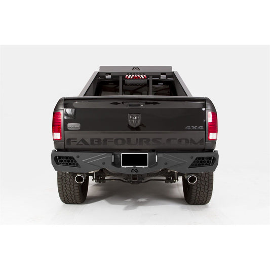 Fab Fours Premium Rear Bumper 2 Stage Black Powder Coated w/Sensors l DR09-E2951-1