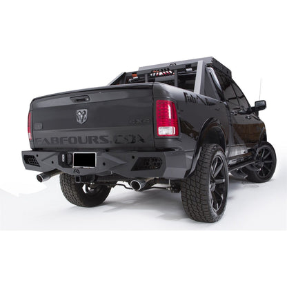 Fab Fours Premium Rear Bumper 2 Stage Black Powder Coated w/Sensors l DR09-E2951-1
