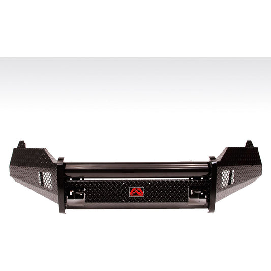 Fab Fours Black Steel Front Ranch Bumper 2 Stage Black Powder Coated w/o Full Grill Guard Incl. Light Cut-Outs l DR09-K2461-1