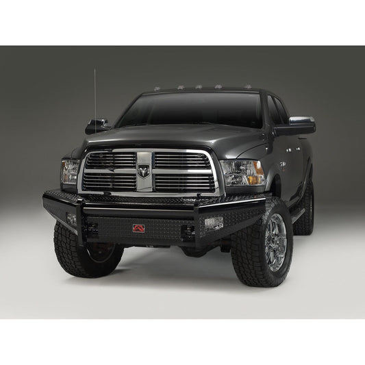 Fab Fours Black Steel Front Ranch Bumper 2 Stage Black Powder Coated w/o Full Grill Guard Incl. Light Cut-Outs l DR10-S2961-1