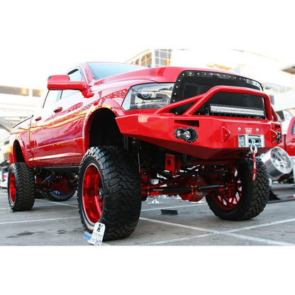 Fab Fours Premium Winch Front Bumper 2 Stage Black Powder Coated w/Pre-Runner Grill Guard l DR13-H2952-1