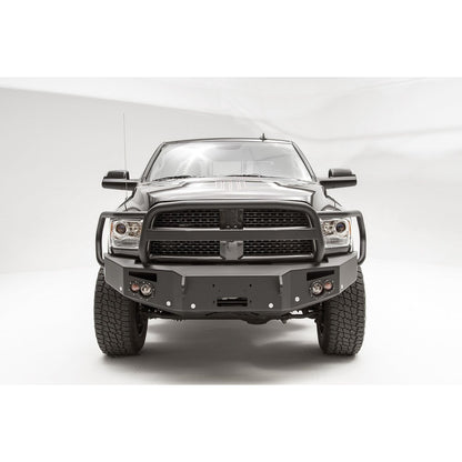 Fab Fours Premium Winch Front Bumper 2 Stage Black Powder Coated w/Full Guard w/Sensors l DR16-C4050-1