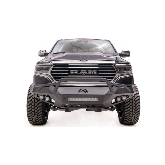 Fab Fours Vengeance Front Bumper 2 Stage Black Powder Coated Pre-Runner Guard l DR19-D4252-1