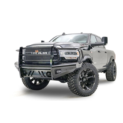 Fab Fours Black Steel Front Bumper w/Full Guard l DR19-S4460-1